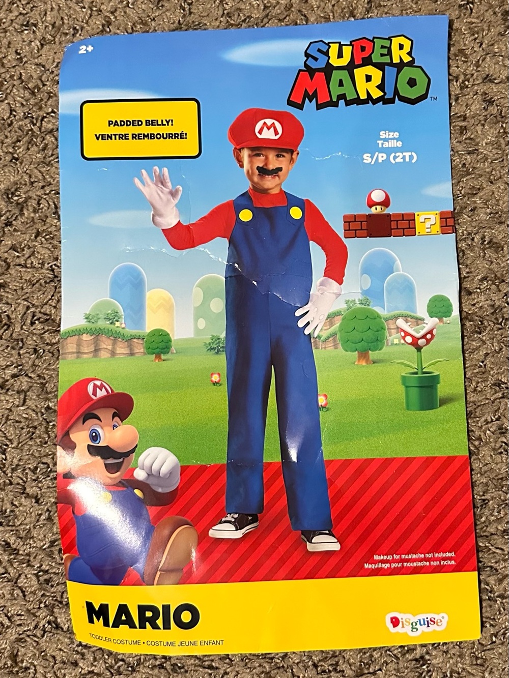 Nintendo Super Mario Toddler Costume - Red, Blue